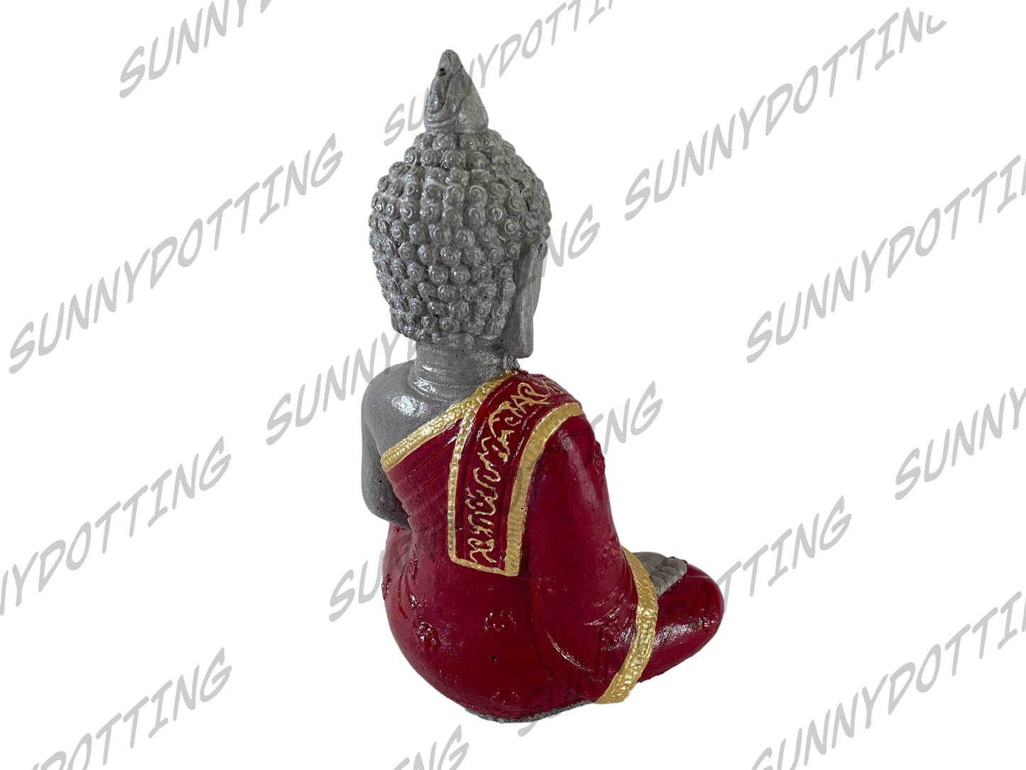 Indischer Buddha mit Kerzenschale- Rot
