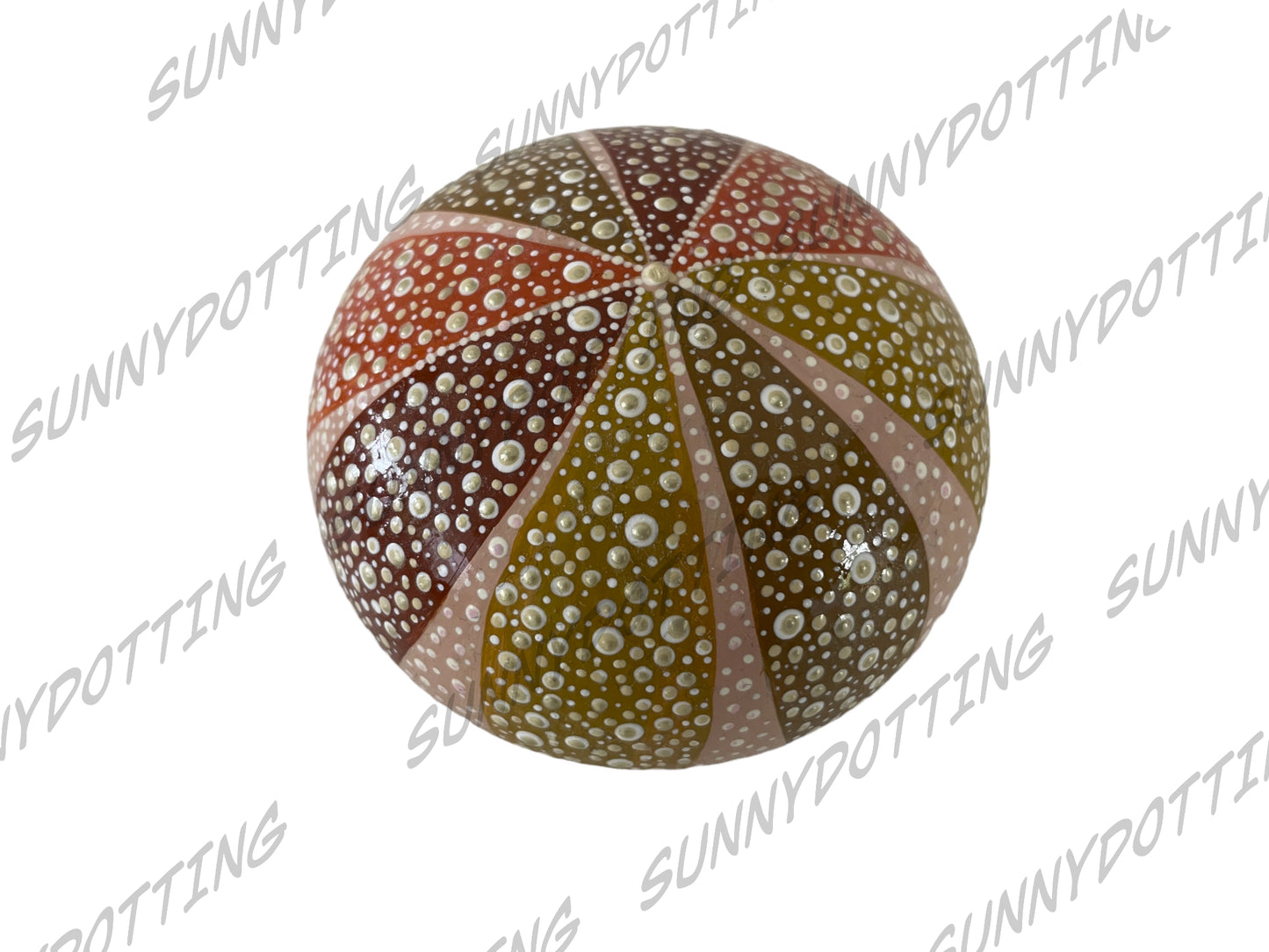Mandala Stein Halbkugel Seeigel 7,5