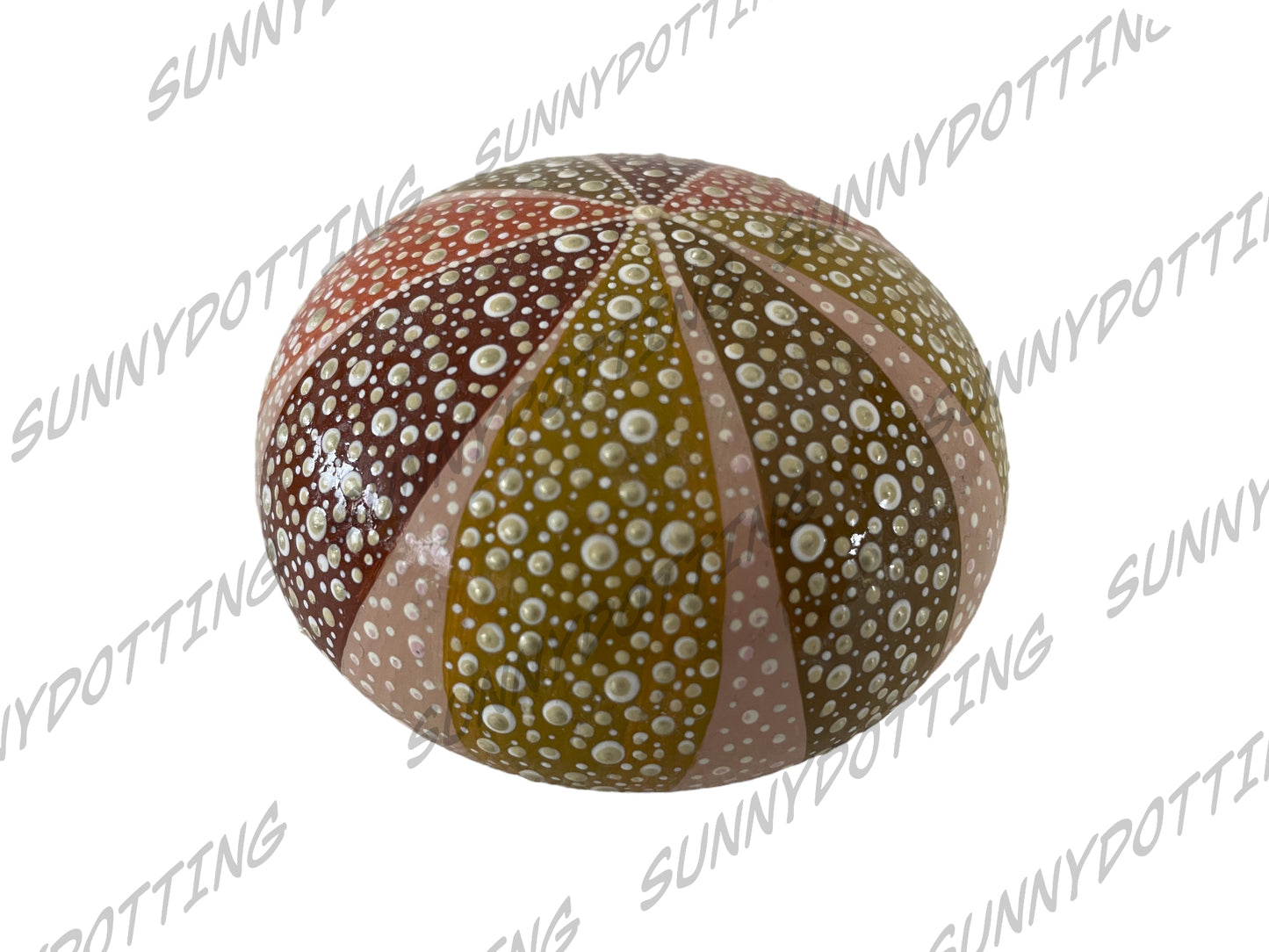 Mandala Stein Halbkugel Seeigel 7,5