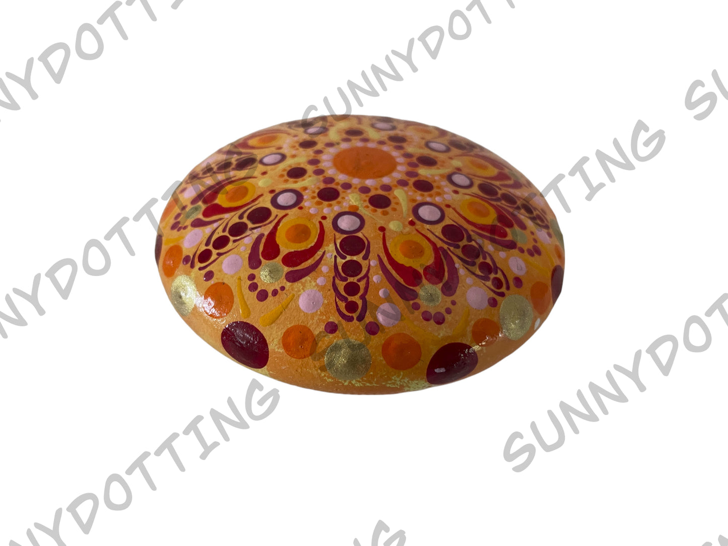 Mandala Stein orange 7,5