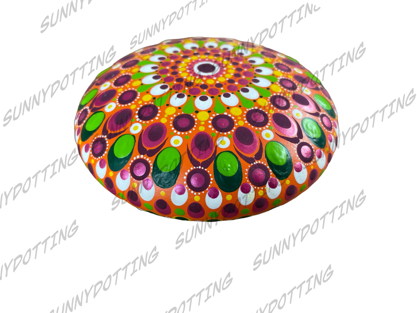 Mandala Stein bunt 9,5