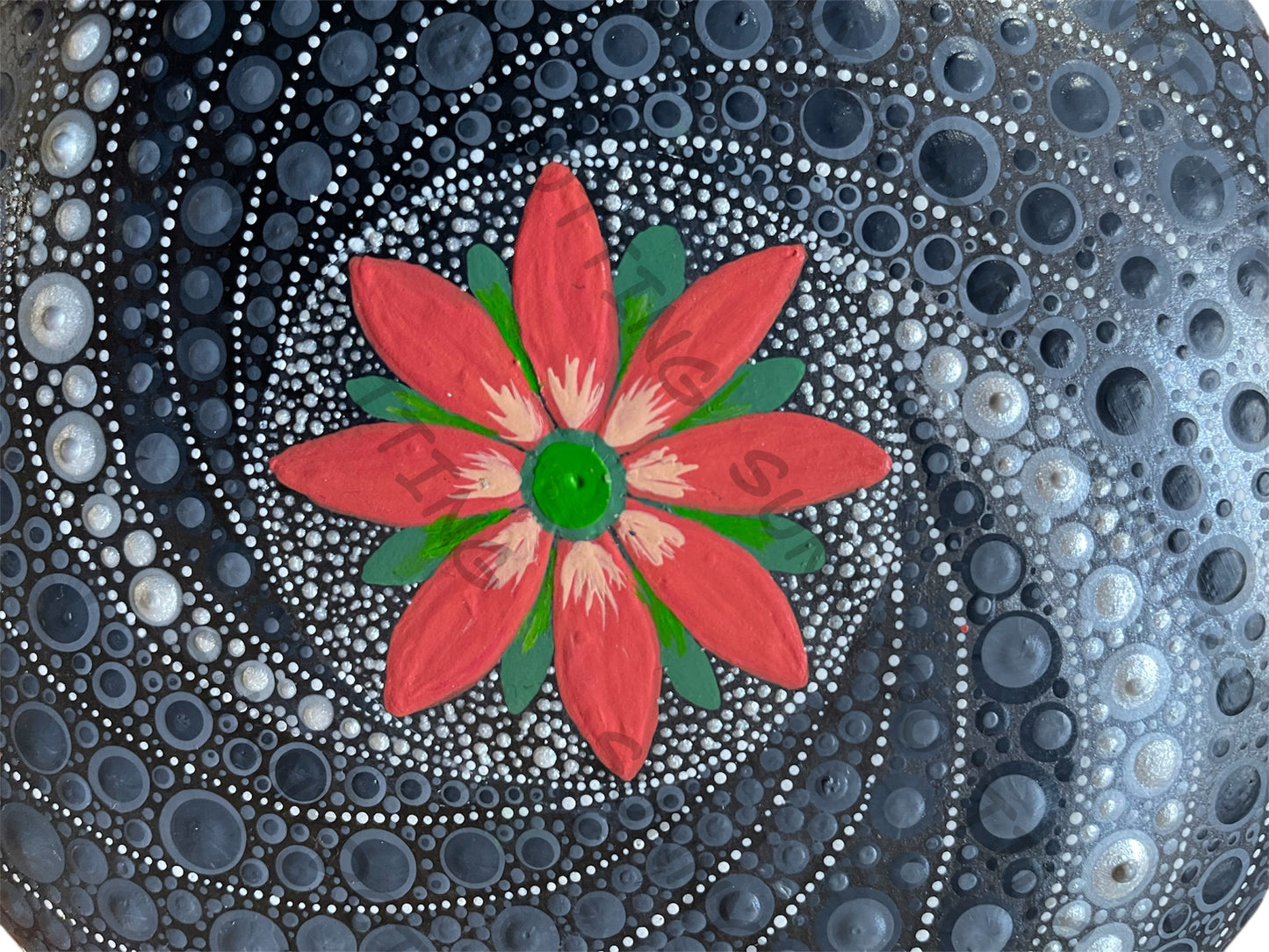 Mandala Stein Beton Spirale 15,5