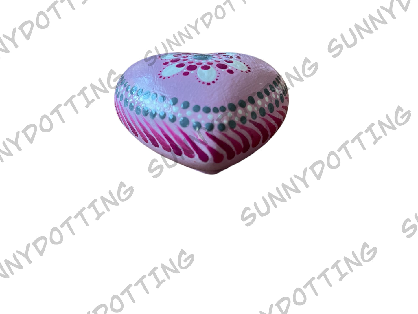 Mandala Herz rosa Blume 5 cm