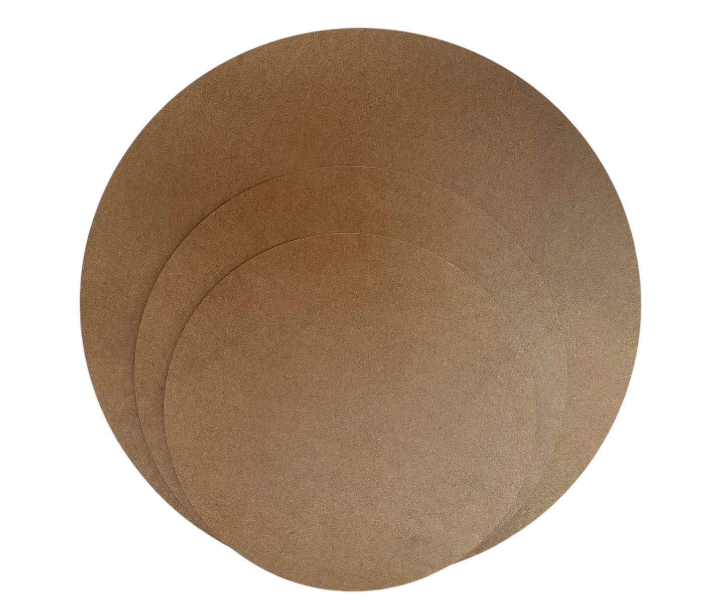 MDF- Holzplatte rund 60-90 cm, 10 mm dick