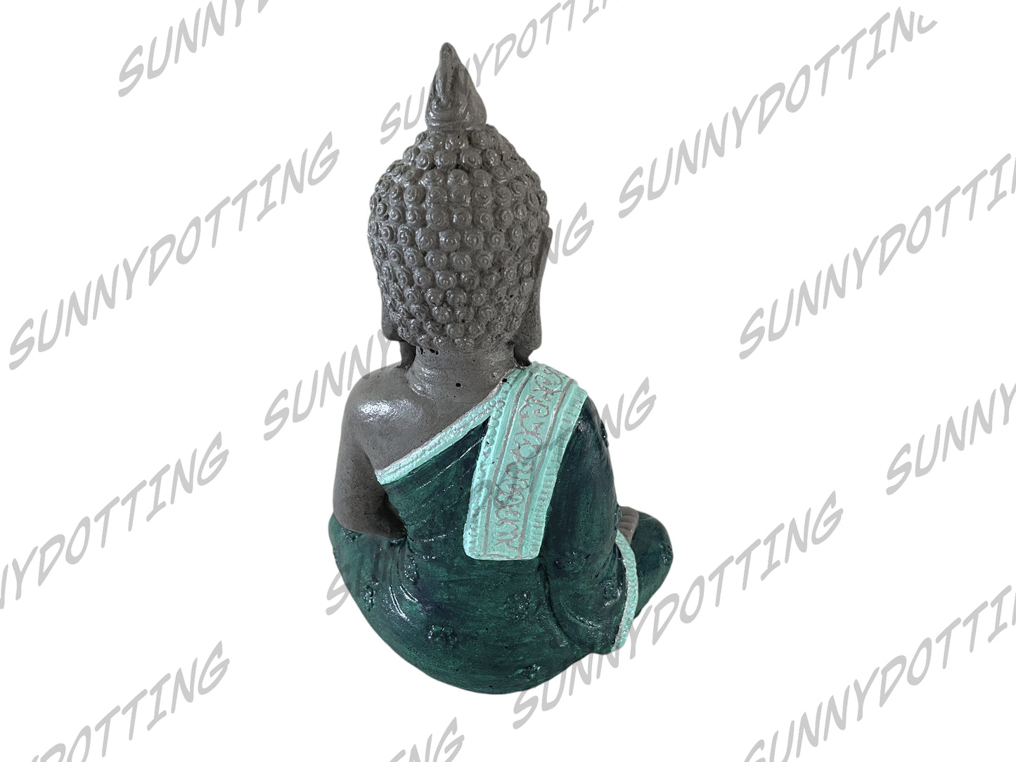 Indischer Buddha mit Kerzenschale - Grün