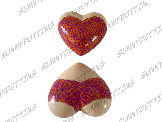 Mandala Herz Dessous Set 7,5 cm