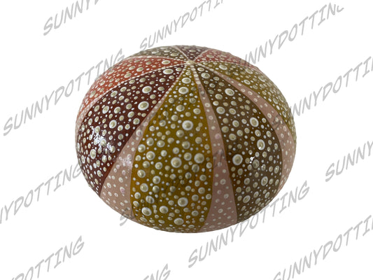 Mandala Stein Halbkugel Seeigel 7,5