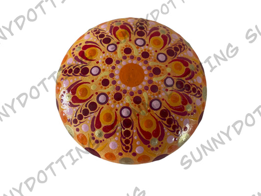 Mandala Stein orange 7,5