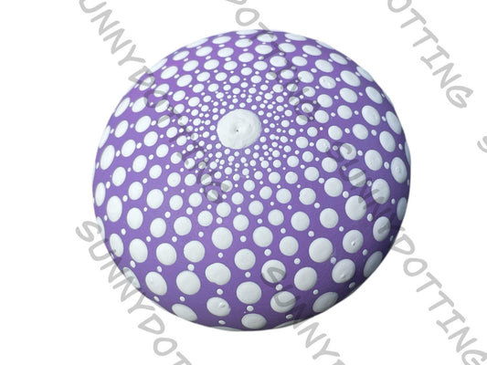 Mandala Stein lila weiß 5,5