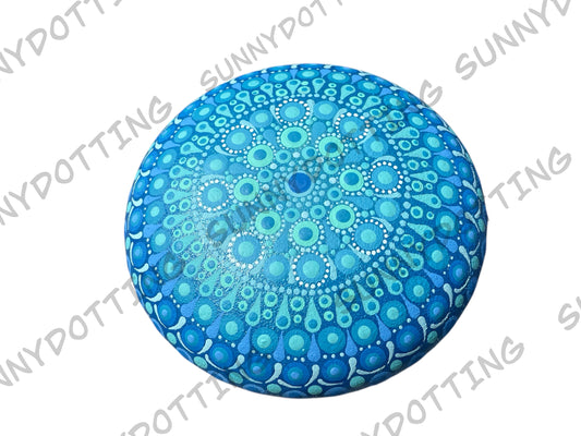 Mandala Stein Meersfarben 9,5