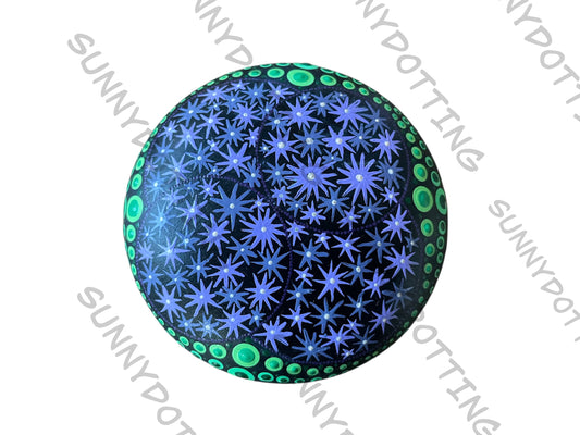Mandala Stein Sternblumen 7,5
