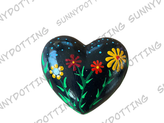 Mandala Herz Blumen 7,5 cm